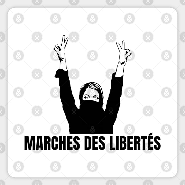 Marches des libertés manifestation Magnet by JulieVie Design